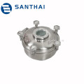 Sanitary Stainless Steel 304 316LRound Manhole Cover with Sight Glass Circle Type For Tank